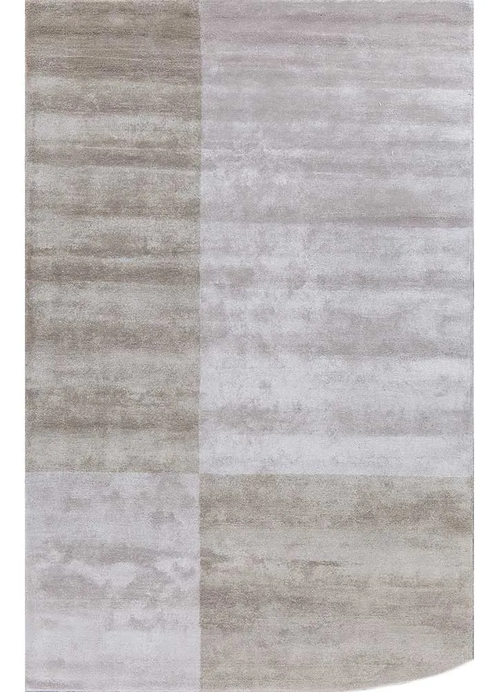Designer Teppich sonderform - 150 x 240 cm - hellgrau