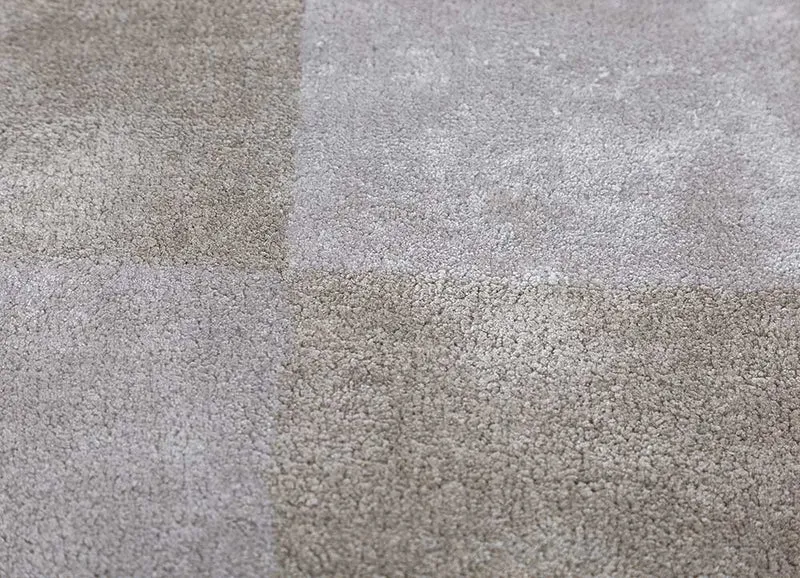 Designer Teppich sonderform - 150 x 240 cm - hellgrau