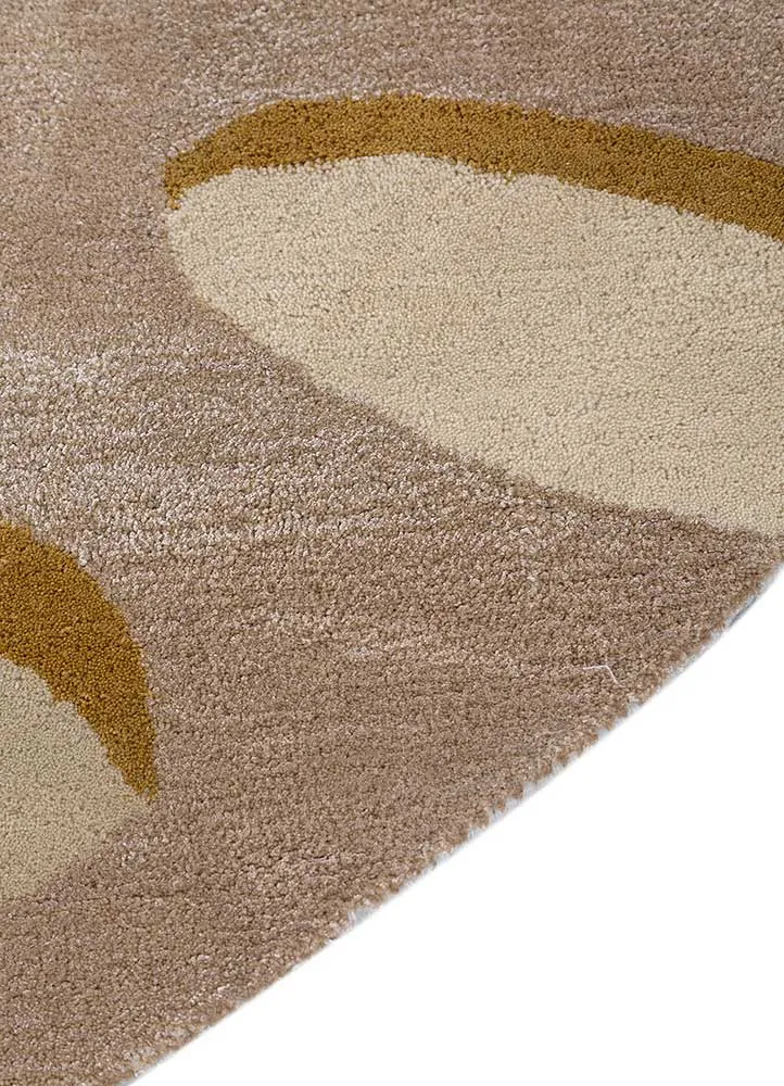Wollteppich rund - 210 x 210 cm - mehrfarbig