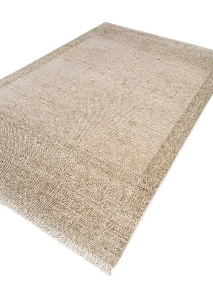 Wollteppich - 180 x 270 cm - creme