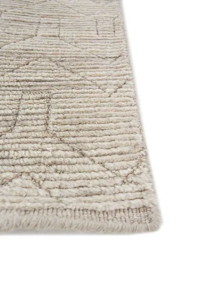 Wollteppich - 180 x 270 cm - beige