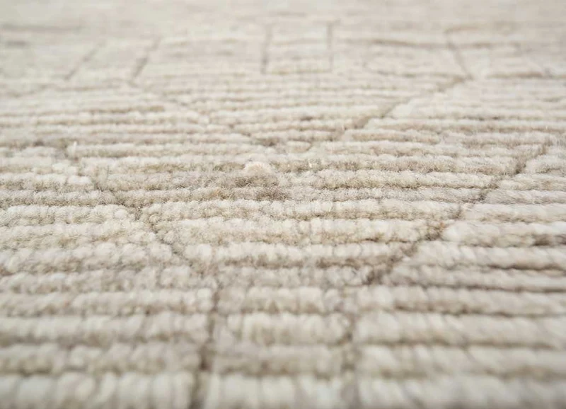 Wollteppich - 180 x 270 cm - beige