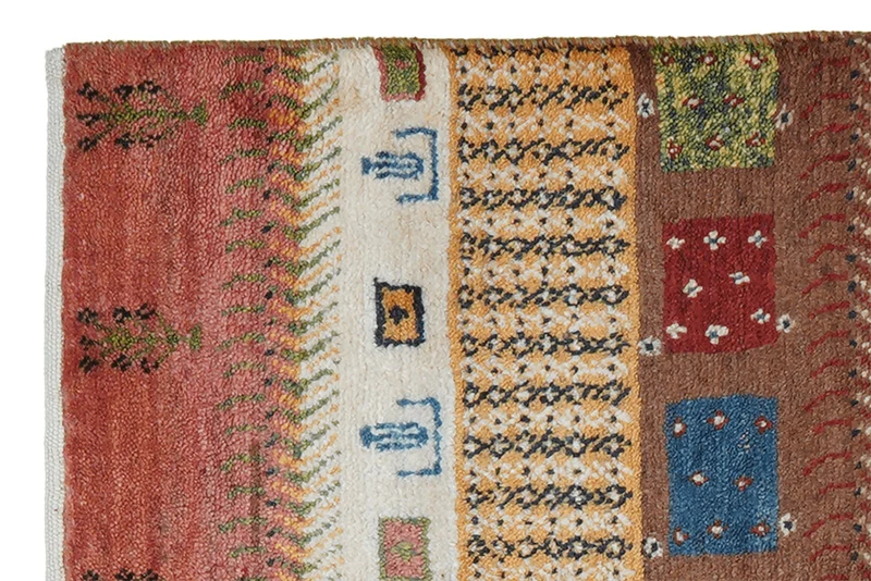 Gabbeh Sonnat · Handgeknüpft – Bunt, 97x61 cm