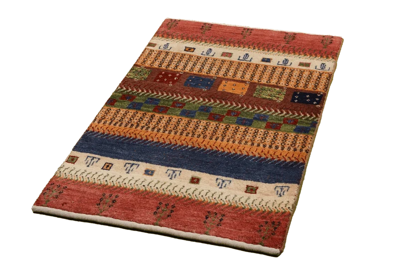 Gabbeh Sonnat · Handgeknüpft – Bunt, 97x61 cm