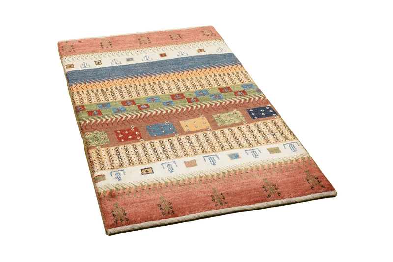 Gabbeh Sonnat · Handgeknüpft – Bunt, 97x61 cm