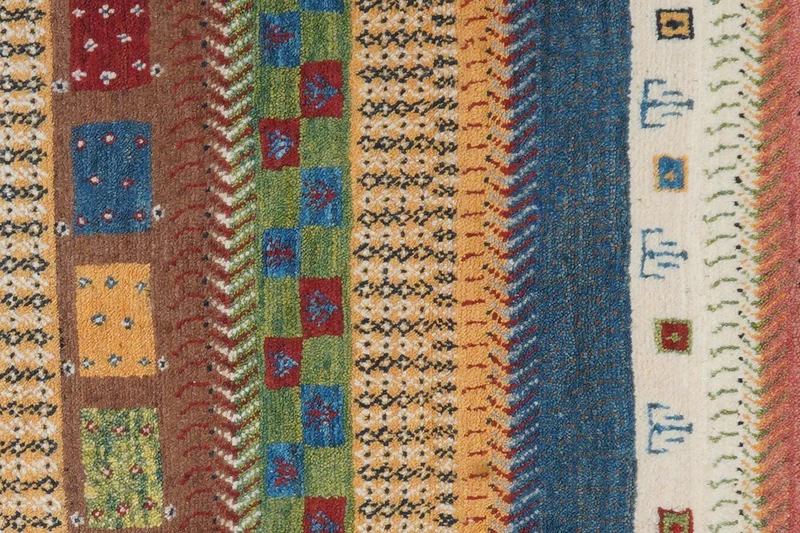 Gabbeh Sonnat · Handgeknüpft – Bunt, 97x61 cm