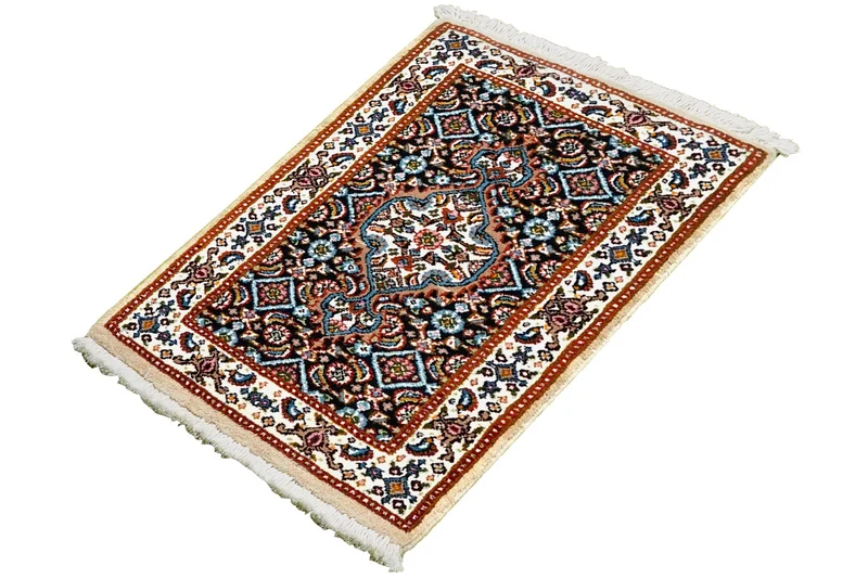 Moud Mahi · Handgeknüpft – Blau, 60x39 cm
