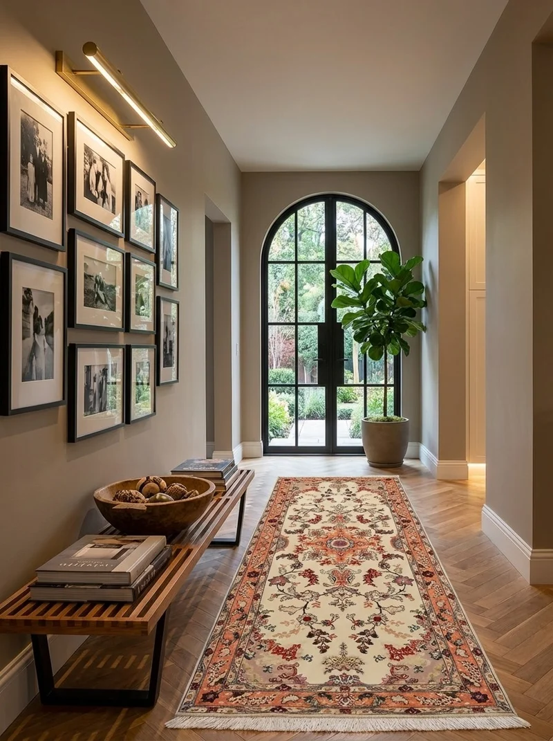 Tabriz 50 Raj · Handgeknüpft – Beige, 205x81 cm