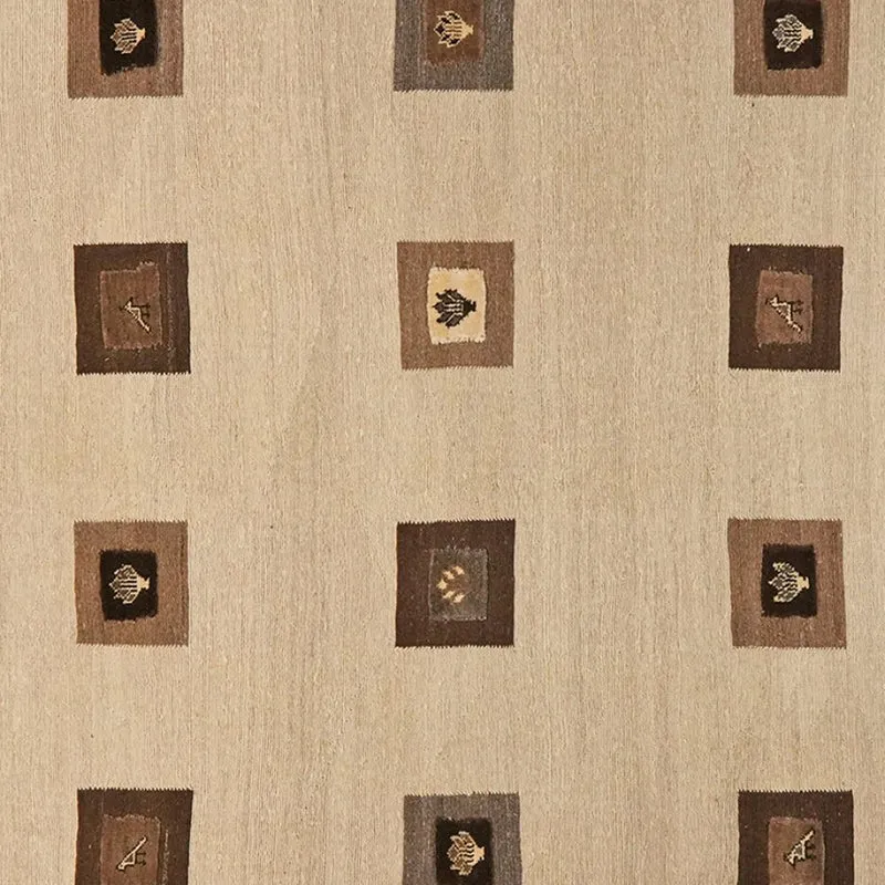 Kelim Gashgai · Handgewebt – Beige, 294x205 cm