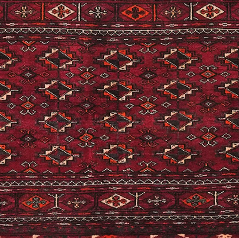 Belutch · Handgeknüpft – Rot, 63x120 cm