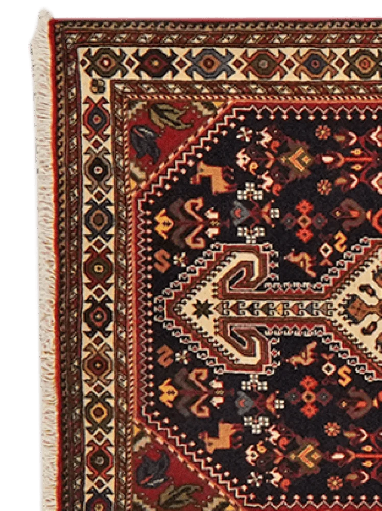 Nasrabad · Handgeknüpft – Blau, 399x82 cm