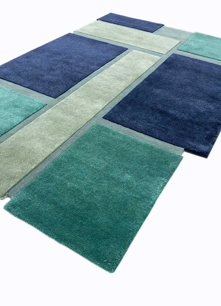 Wollteppich sonderform - 158 x 235 cm - mehrfarbig
