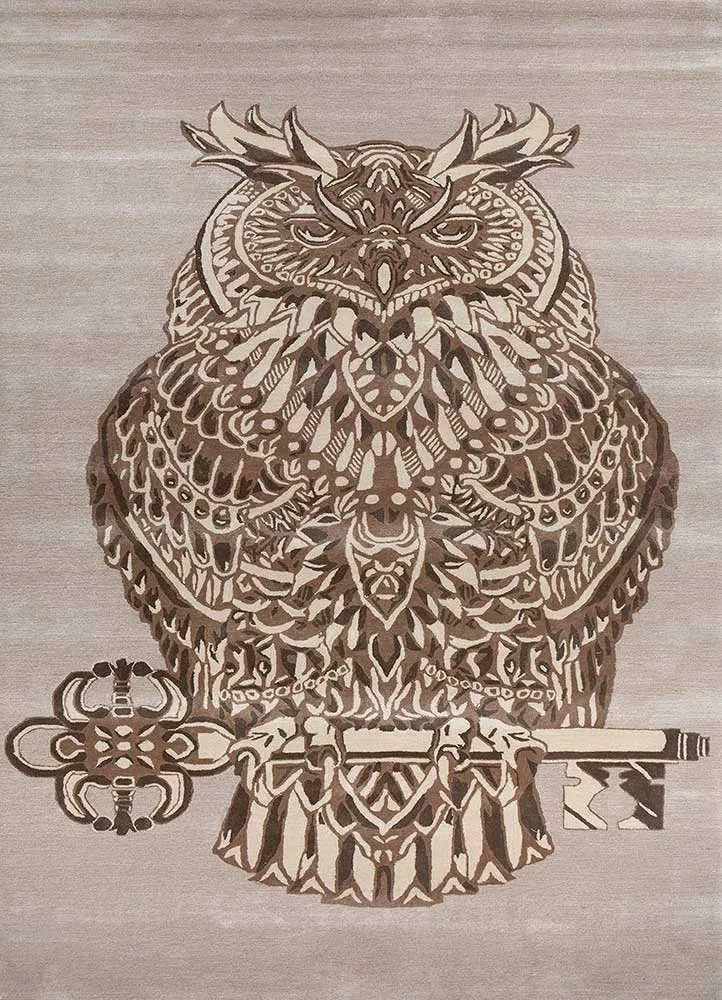 Wollteppich - 195 x 360 cm - creme
