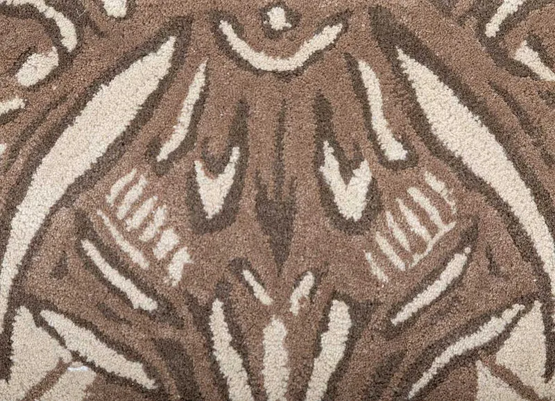 Wollteppich - 195 x 360 cm - creme
