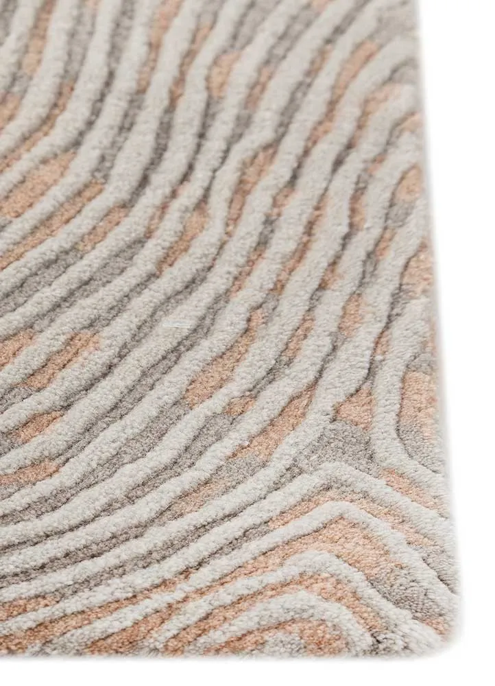 Wollteppich - 150 x 240 cm - dunkelbeige