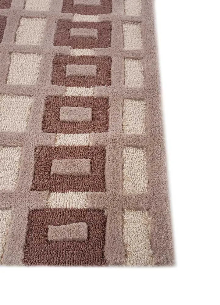 Wollteppich - 180 x 270 cm - beige