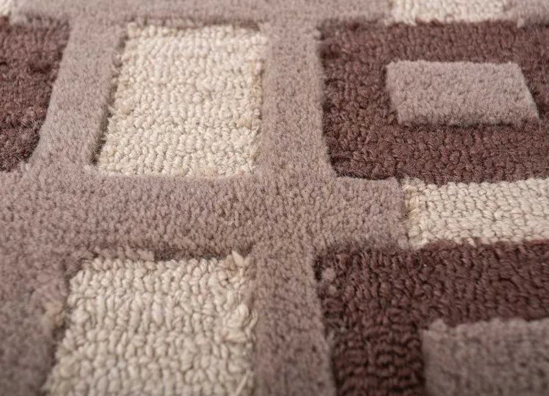 Wollteppich - 180 x 270 cm - beige