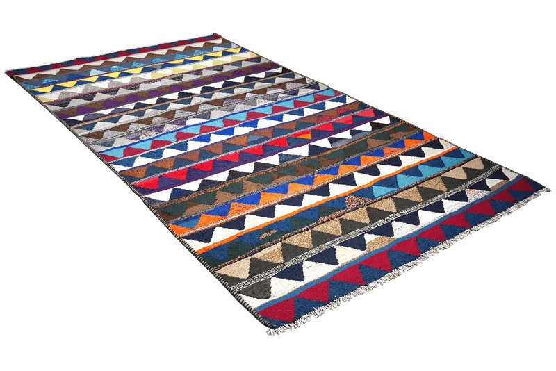 Kelim Harssin · Handgewebt – Bunt, 287x156 cm