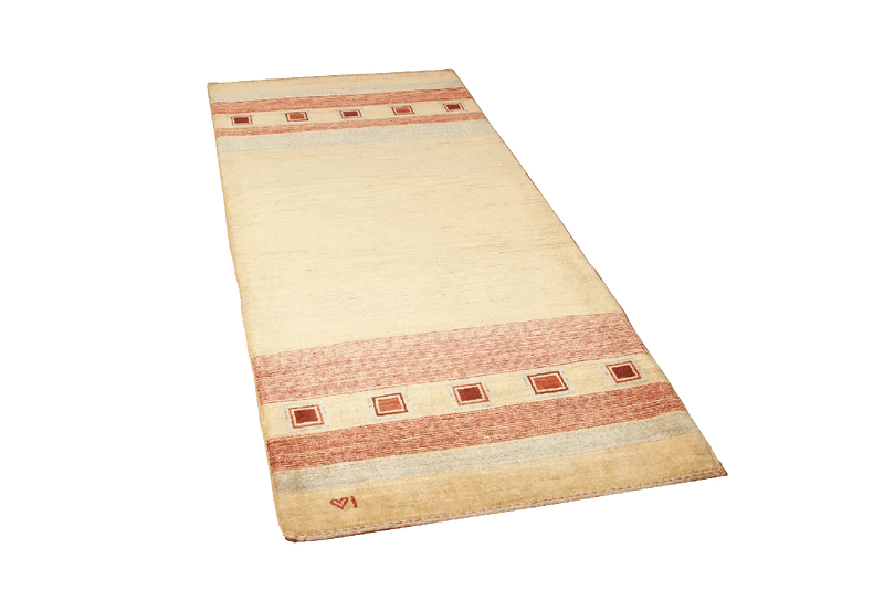 Rizbaf · Handgeknüpft – Beige, 201x85 cm