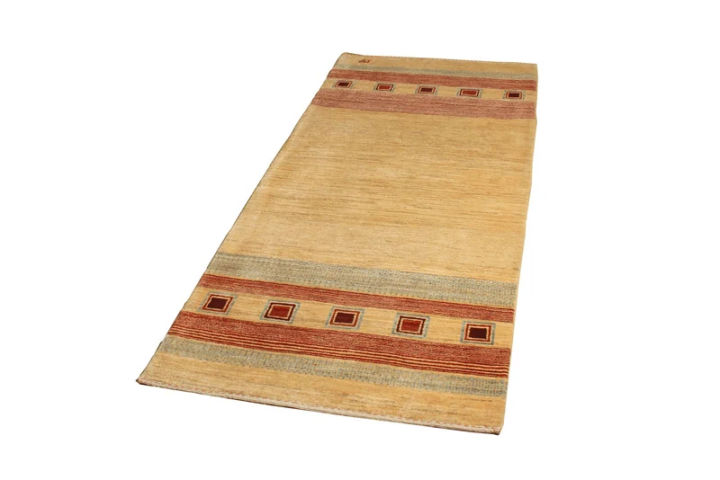 Rizbaf · Handgeknüpft – Beige, 201x85 cm