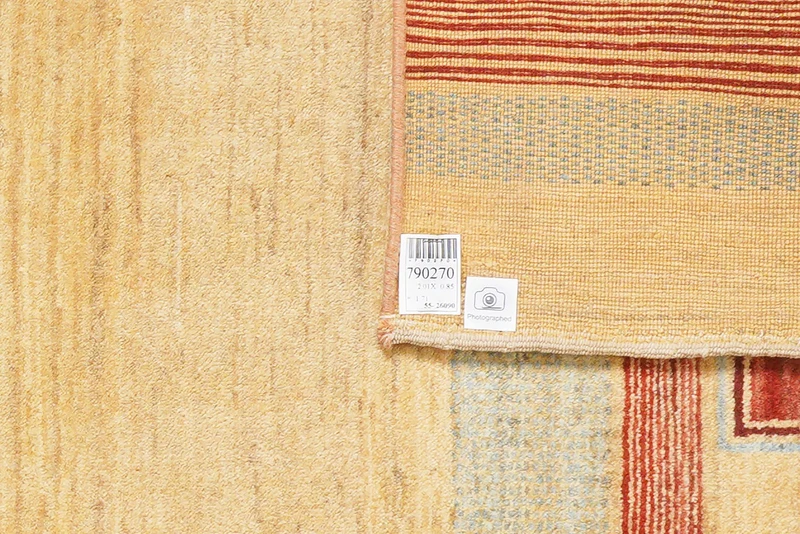 Rizbaf · Handgeknüpft – Beige, 201x85 cm