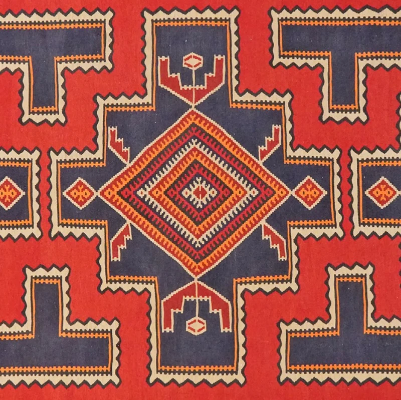 Kelim Ardebil · Handgewebt – Rot, 339x201 cm