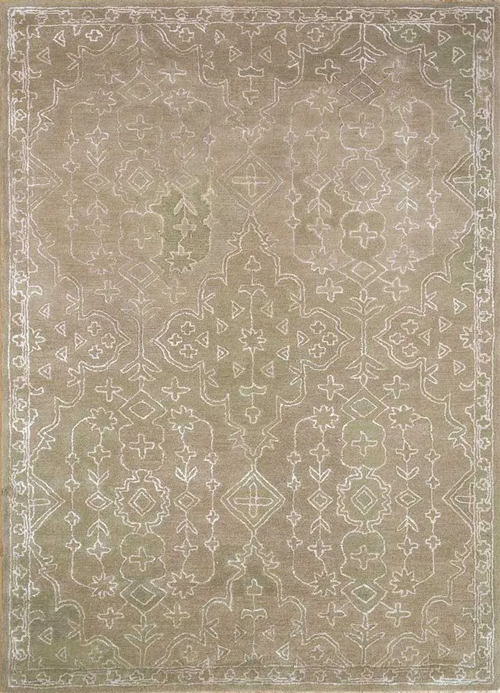 Wollteppich - 150 x 240 cm - gold