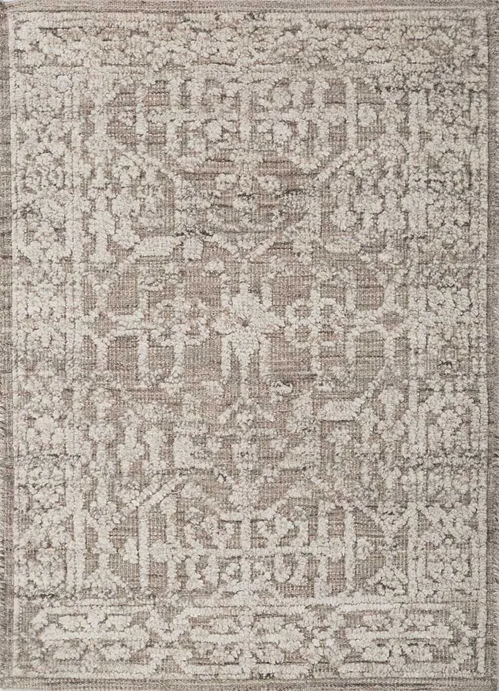 Wollteppich - 60 x 90 cm - beige