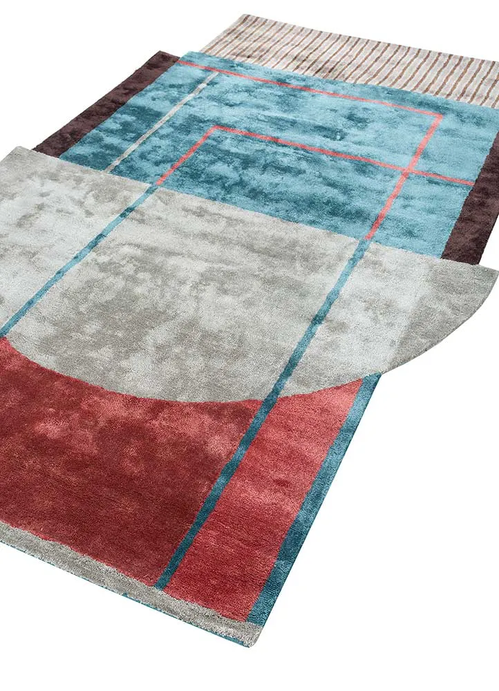 Designer Teppich sonderform - 150 x 240 cm - mehrfarbig