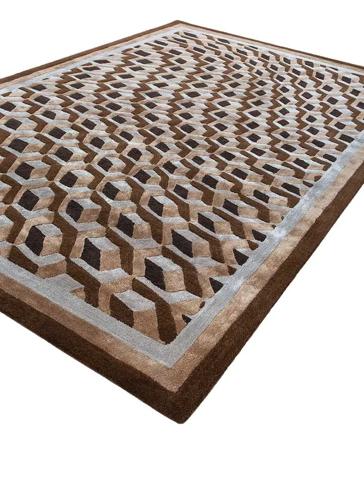 Wollteppich - 180 x 270 cm - beige