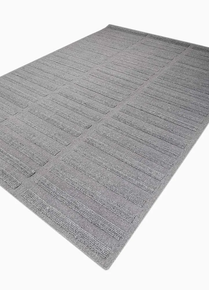 Wollteppich - 180 x 270 cm - dunkelgrau
