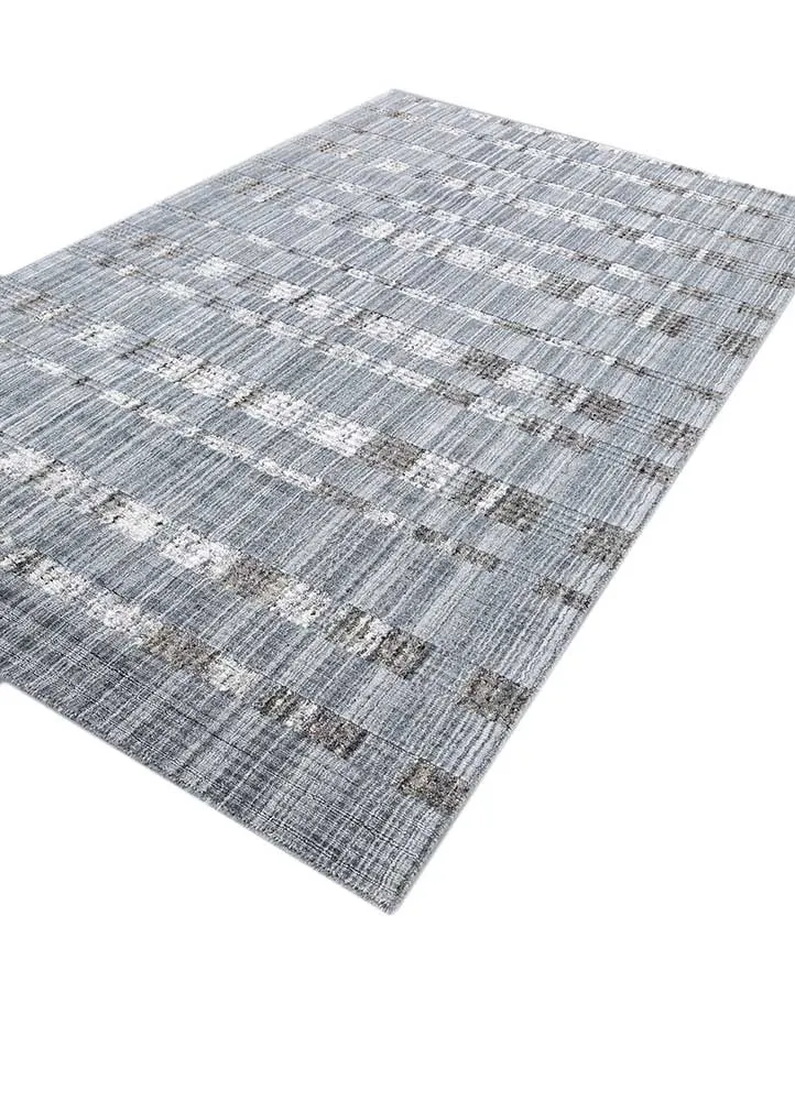Wollteppich - 150 x 240 cm - grau