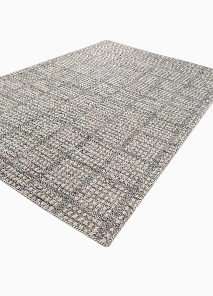 Wollteppich - 180 x 270 cm - grau