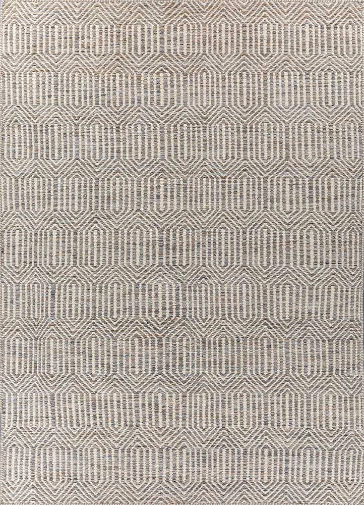 Wollteppich - 180 x 270 cm - hellgrau