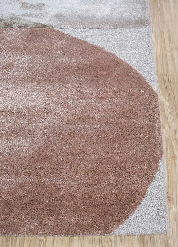 Wollteppich - 150 x 240 cm - silber