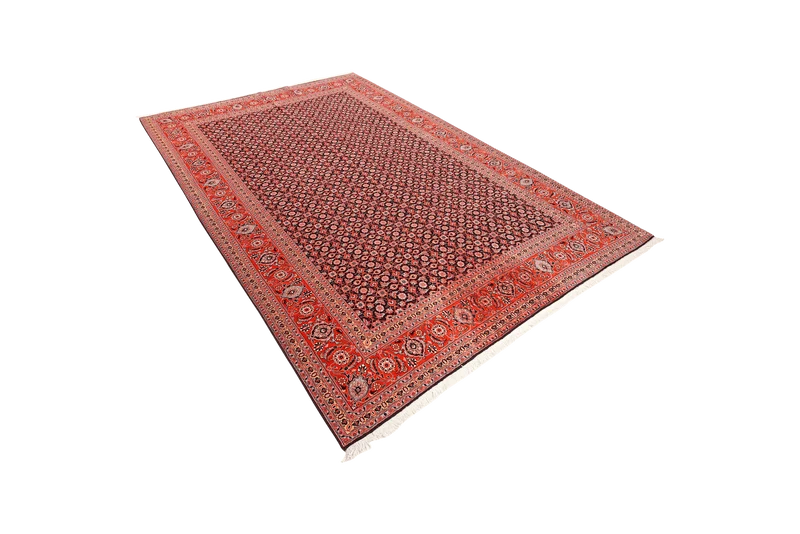 Tabriz 50 Raj · Handgeknüpft – Orange, 294x199 cm