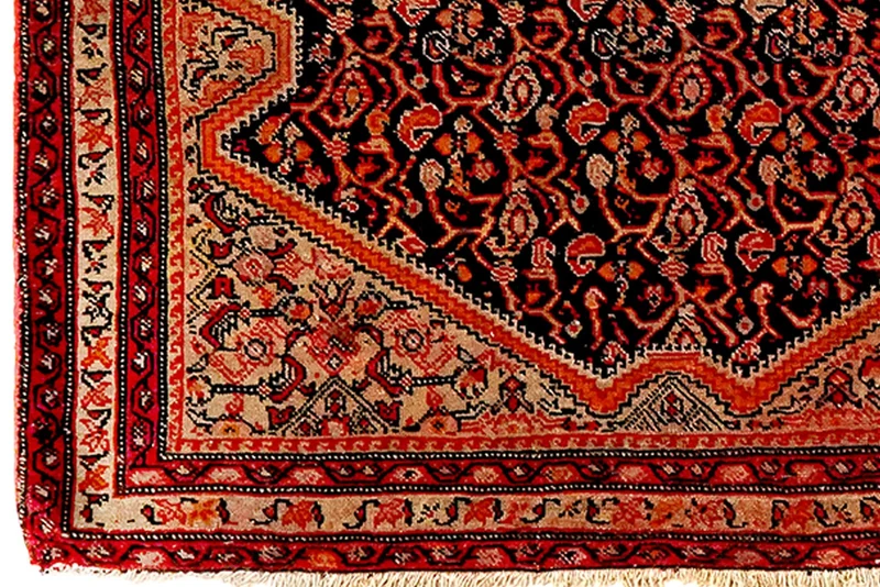 Malayer · Handgeknüpft – Blau, 90x65 cm