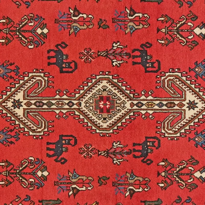 Nasrabad · Handgeknüpft – Rot, 155x104 cm