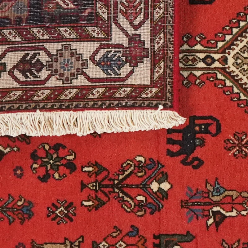 Nasrabad · Handgeknüpft – Rot, 155x104 cm