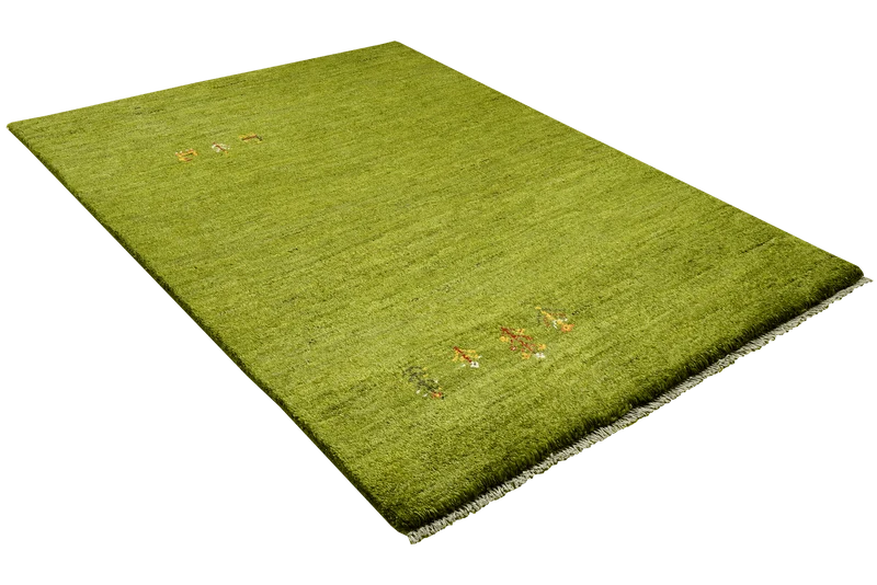 Gabbeh · Handgeknüpft – Grün, 150x99 cm