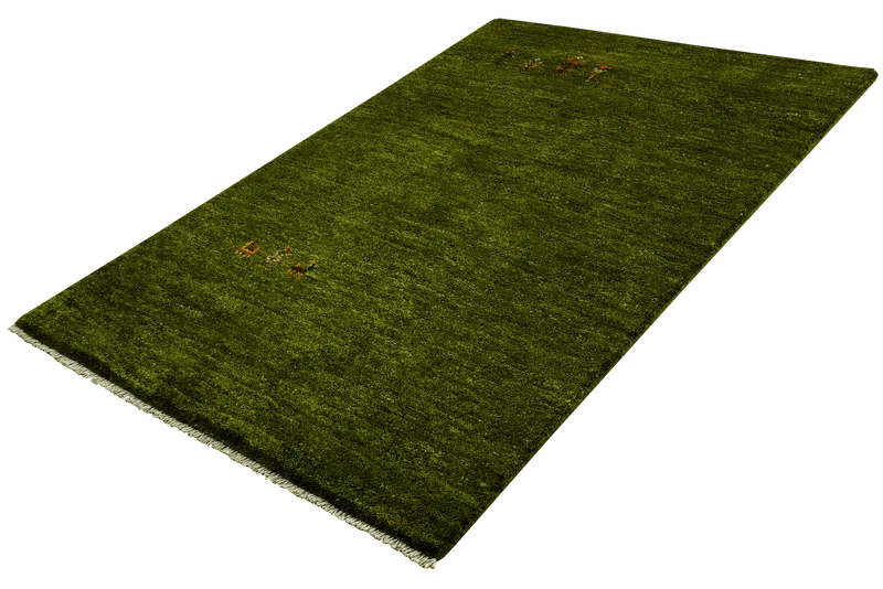 Gabbeh · Handgeknüpft – Grün, 150x99 cm
