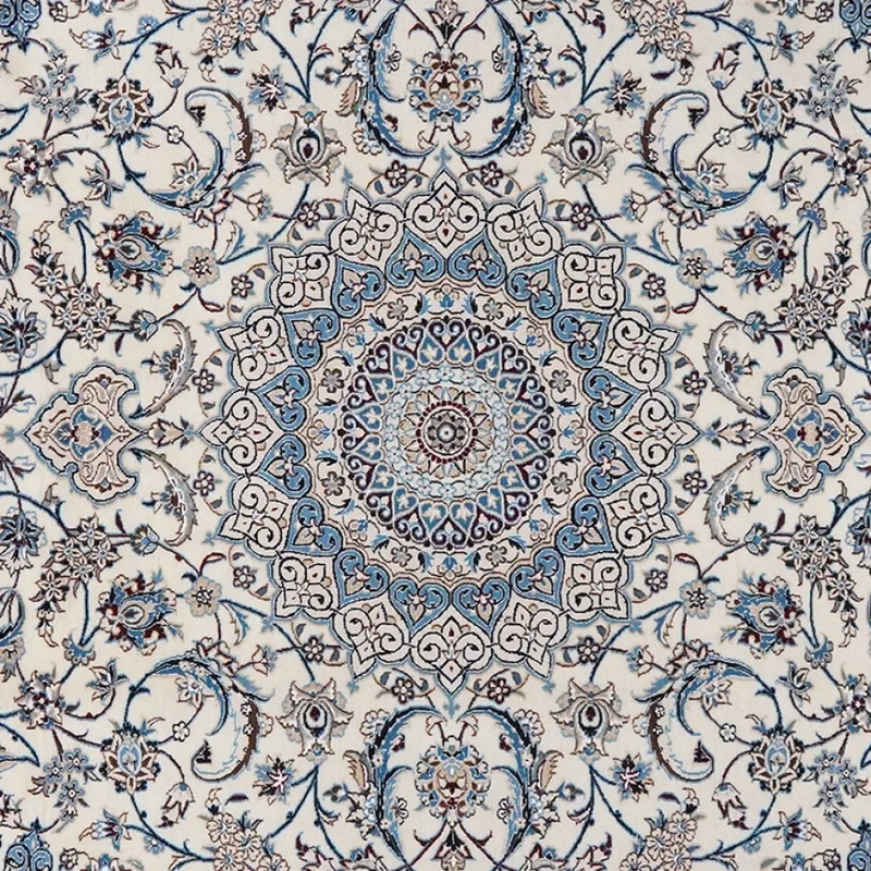 Nain 9La · Handgeknüpft – Beige, 350x252 cm