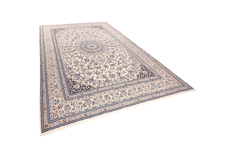 Nain 9La · Handgeknüpft – Beige, 350x252 cm