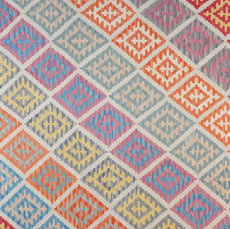 Kelim Gashgai · Handgewebt – Beige, 383x308 cm
