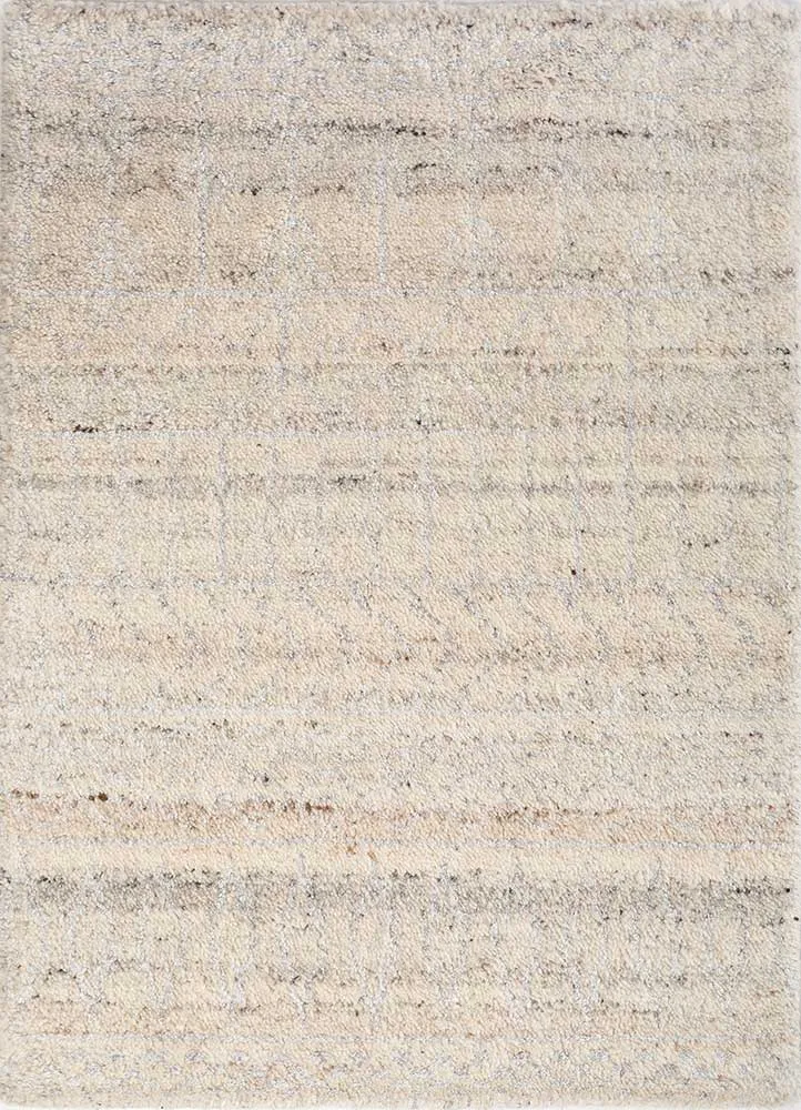 Wollteppich - 60 x 90 cm - creme
