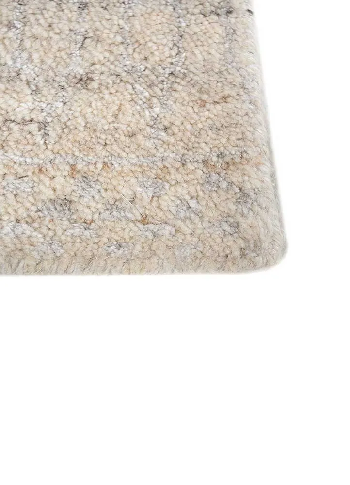 Wollteppich - 60 x 90 cm - creme