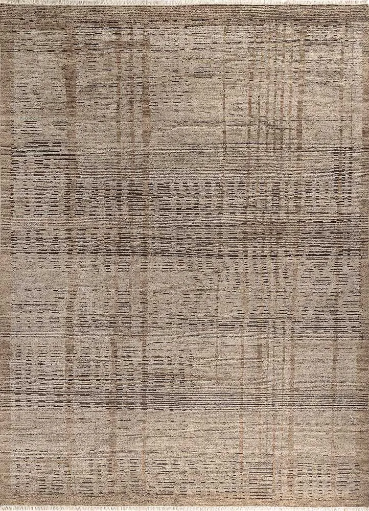Wollteppich - 240 x 300 cm - dunkelbeige