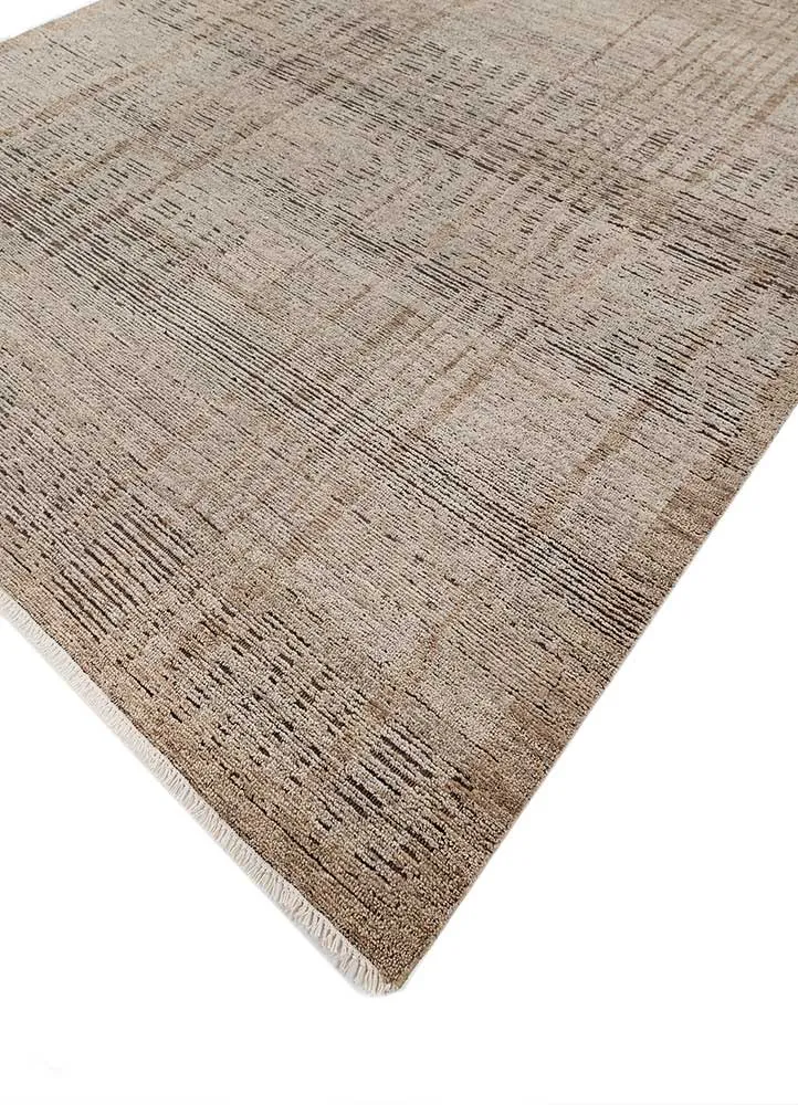 Wollteppich - 240 x 300 cm - dunkelbeige