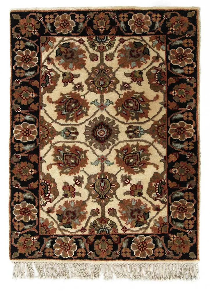 Wollteppich - 60 x 90 cm - creme