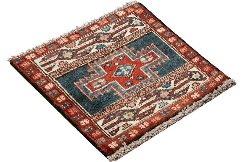Shahsavan · Handgeknüpft – Blau, 56x52 cm